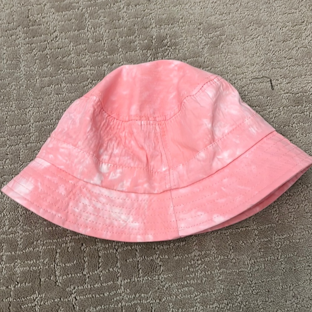 Topshop Pink Tie-Dye Bucket Hat